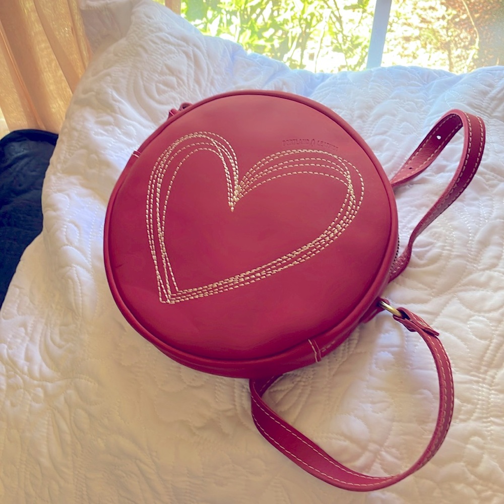 New without box Portland Leather circle crossbody